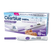 Clearblue Advanced digital ovulation tests 10pcs + Clearblue digital pregnancy test (weeks indicator) + 3 One Step pregnancy tests