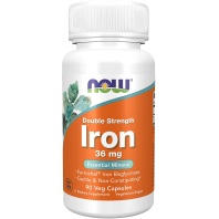 NOW Foods Iron 36 mg - 90 Veg Capsules