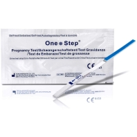 One Step pregnancy test strips
